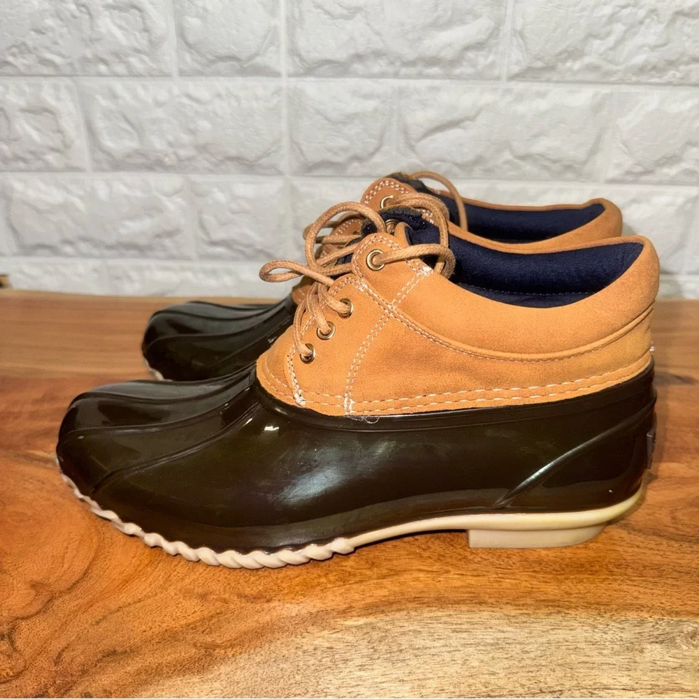 Tommy Hilfiger‎ Men's Tan and Brown Rain Boots